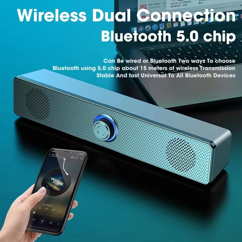 Audio Music Hifi - مكبر صوت موسيقي للكمبيوتر سلكي ولاسلكي